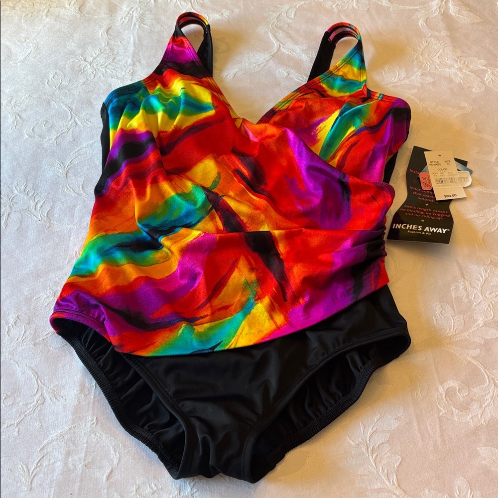 Inches Away Vibrant Multicolor Swimsuit